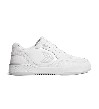 Mens leisure shoes Cariuma UBA White Premium Leather Ice Logo Sneaker
