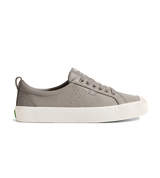 Mens leisure shoes Cariuma OCA Low Grey Premium Leather Sneaker