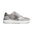 Pánské volnočasové boty Cariuma UBA Light Grey Suede and Mesh Charcoal Grey Logo Silver Accents Snea