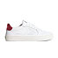 Mens leisure shoes Cariuma SALVAS White Premium Leather Ice Logo Metallic Red Sneaker