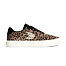 Womens leisure shoes Cariuma NAIOCA Leopard Print Suede Ivory Logo Sneaker
