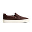 Womens leisure shoes Cariuma SLIP-ON Brown Premium Leather Sneaker