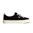 Womens leisure shoes Cariuma OCA Low Black Jaguar Print Suede Sneaker