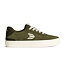 Pánské volnočasové boty Cariuma LUAN PRO Olive Green Suede Ivory Logo Burnt Olive Sneaker