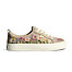 Dámské volnočasové boty Cariuma OCA Low Sand Suede Embroidered Flowers Sneaker