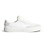 Womens leisure shoes Cariuma TOCA White Premium Leather Smoke White Suede Sneaker