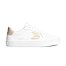 Womens leisure shoes Cariuma SALVAS White Leather Shifting Sand Logo Sneaker 