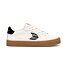 Womens leisure shoes Cariuma SALVAS Leather Gum Warm White Black Logo