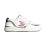 Mens leisure shoes Cariuma UBA White Leather and Suede Blush Pink Logo Silver Accents Sneaker