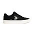Mens leisure shoes Cariuma LUAN PRO Black Premium Leather Ivory Logo Sneaker