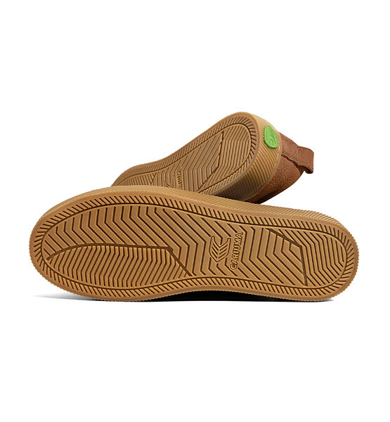 Dámské volnočasové boty Cariuma OCA Low Gum Sienna Brown Premium Leather Sneaker