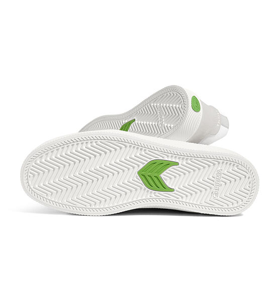 Pánské volnočasové boty Cariuma VALLELY White Leather Vintage White Suede Ice Logo Sneaker