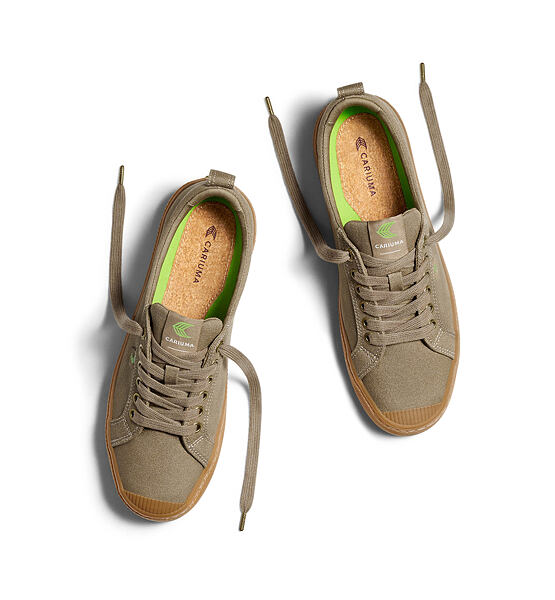 Dámské volnočasové boty Cariuma OCA Low Gum Burnt Sand Canvas Sneaker