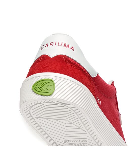 Pánské volnočasové boty Cariuma OCA 2.0 Nylon and Suede Scarlet Red