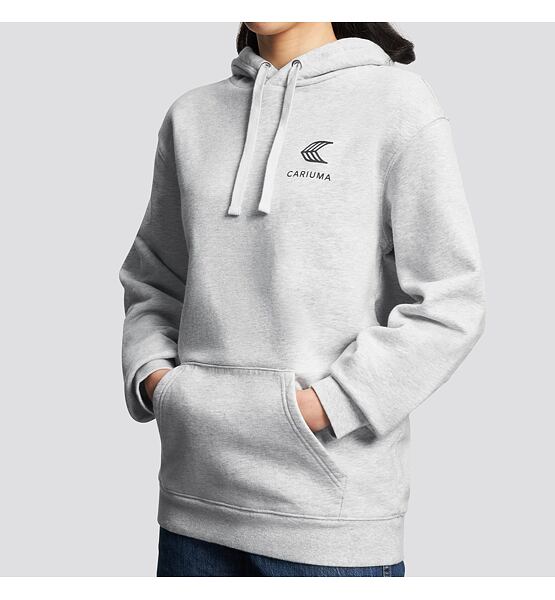 Cariuma Hoodie Melange Grey with Black Logo
