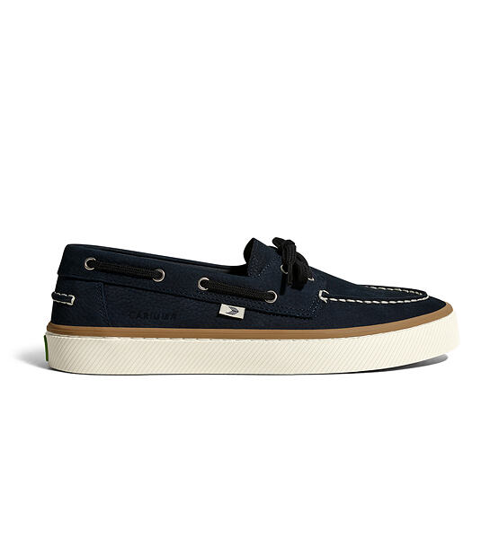 Womens leisure shoes Cariuma Mare Boat Shoe Navy Nubuck