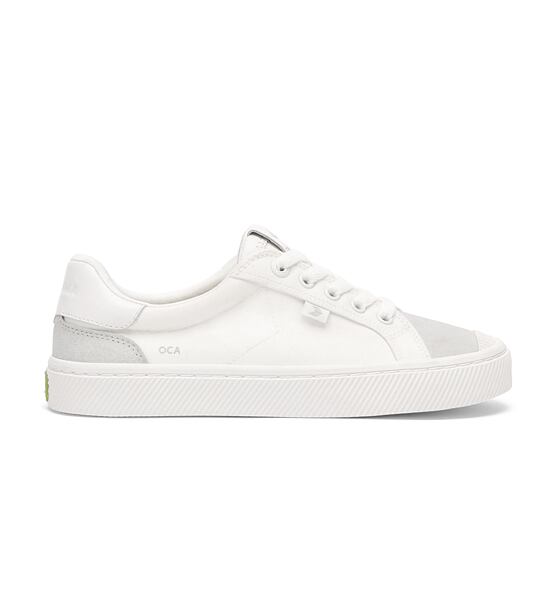 Mens leisure shoes Cariuma OCA 2.0 Nylon and Suede Warm White