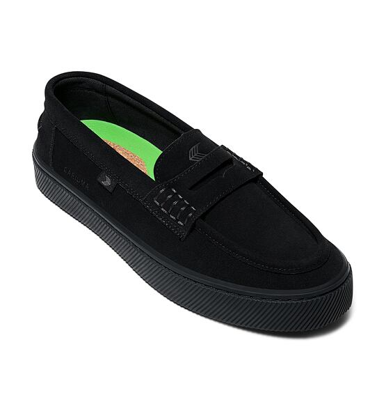 Womens leisure shoes Cariuma CAJU Loafer All Black Suede