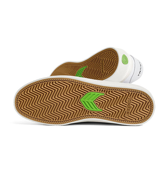 Dámské volnočasové boty Cariuma LUAN PRO White Premium Leather Black Logo Sneaker