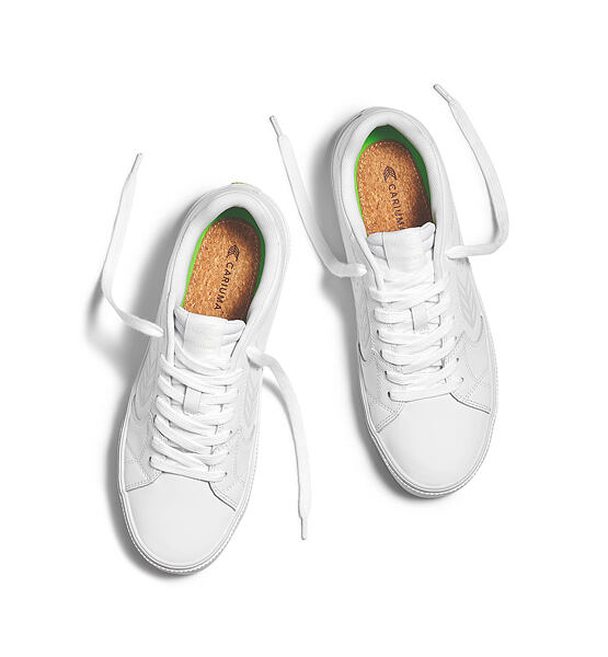 Pánské volnočasové boty Cariuma SALVAS White Leather Sneaker