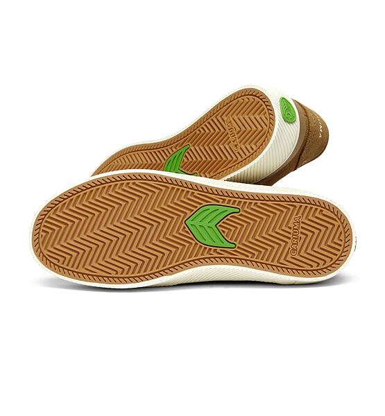 Pánské volnočasové boty Cariuma LUAN PRO Camel Suede Ivory Logo Sneaker