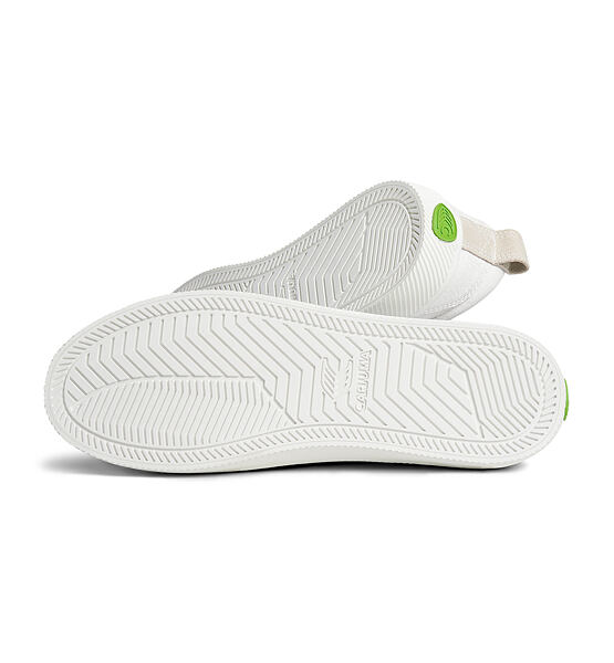 Dámské volnočasové boty Cariuma OCA Low White Premium Leather Vintage White Suede Sneaker