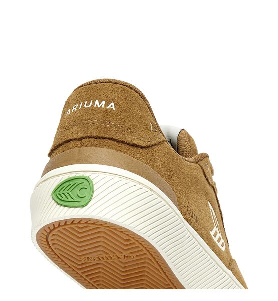 Pánské volnočasové boty Cariuma LUAN PRO Camel Suede Ivory Logo Sneaker