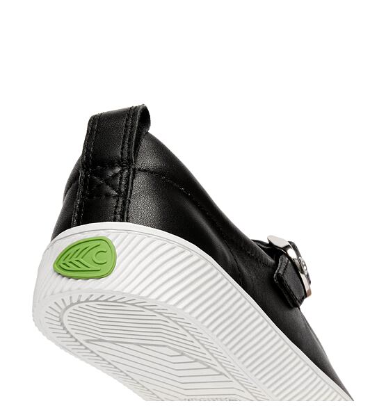 Pánské volnočasové boty Cariuma OCA Mary Jane Black Napa Leather Sneaker