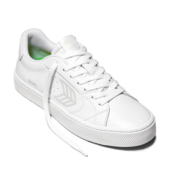 Womens leisure shoes Cariuma SALVAS White Leather Sneaker