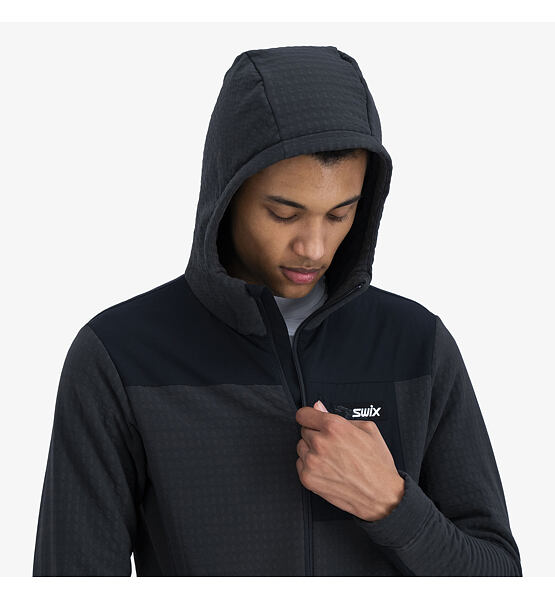 Mens jacket Swix Surmount Stormfleece Hood Jacket M