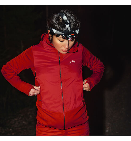 Womens merino sweatshirt Lundhags Padje Merino Block Hoodie W