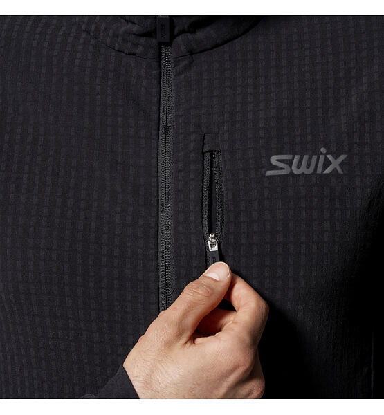 Mens functional sweatshirt Swix Pace Hybrid Full Zip Midlayer M