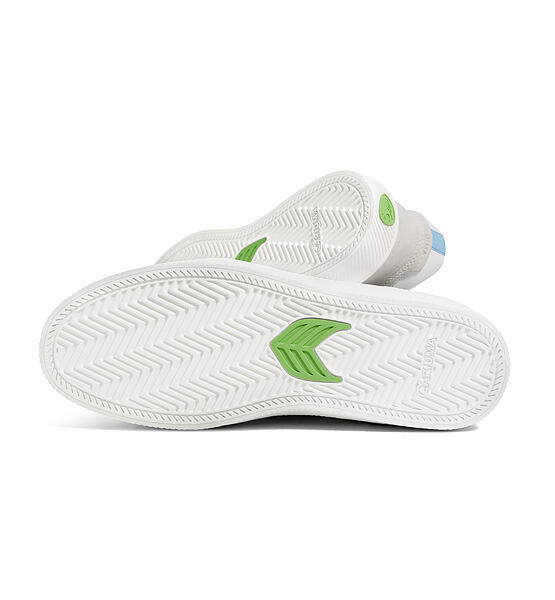 Pánské volnočasové boty Cariuma VALLELY White Leather Vintage White Suede Argentina Blue Logo Sneake