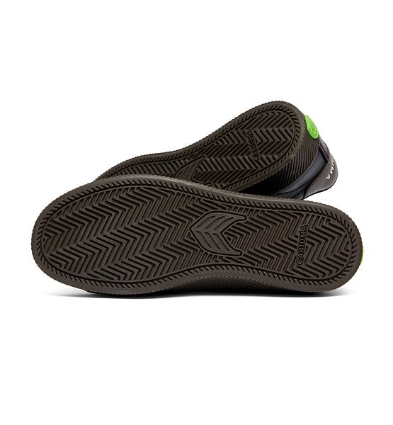 Pánské volnočasové boty Cariuma SALVAS Teak Black Leather Ivory Logo Sneaker