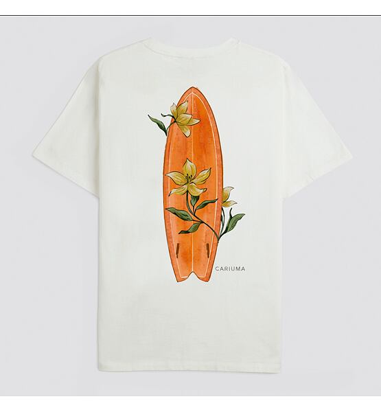 Cariuma T-Shirt Off White Floral Surfboard