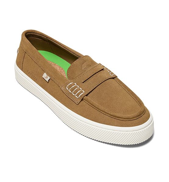 Mens leisure shoes Cariuma CAJU Loafer Camel Suede