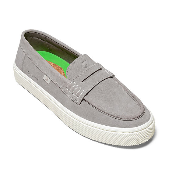 Mens leisure shoes Cariuma CAJU Loafer Light Grey Suede