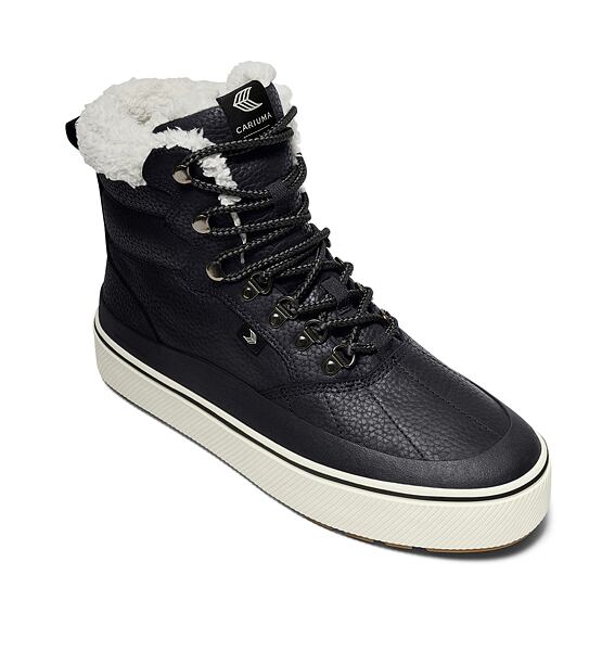 Mens leisure shoes Cariuma IBIRA Black Nubuck Boot