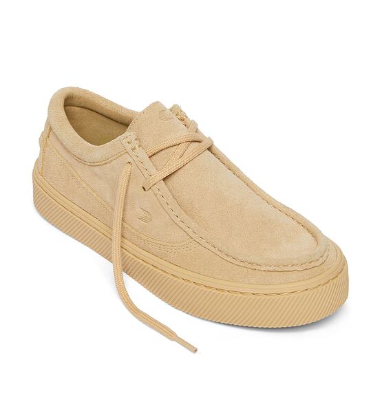 Mens leisure shoes Cariuma TECO All Latte Suede Sneaker