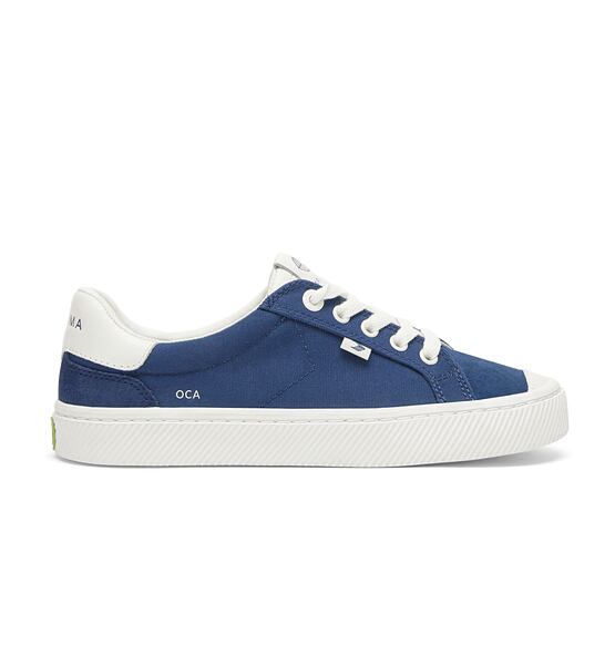 Mens leisure shoes Cariuma OCA 2.0 Nylon and Suede Bright Navy