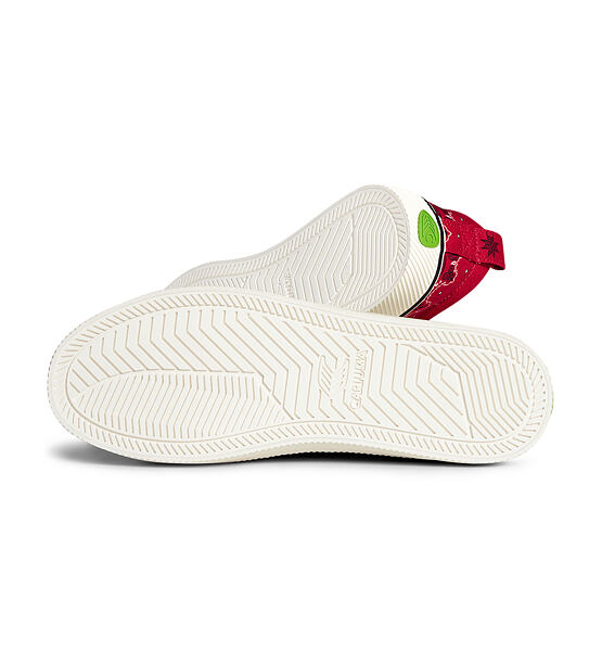Pánské volnočasové boty Cariuma OCA Low Red Bandana Canvas Sneaker