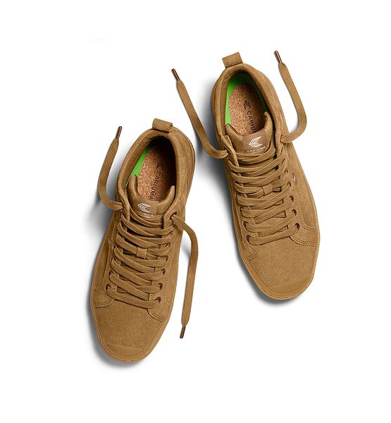 Pánské volnočasové boty Cariuma OCA High All Camel Suede Sneaker