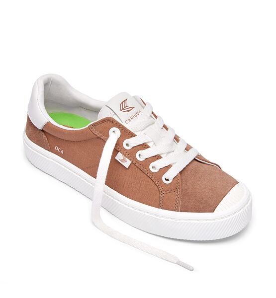 Dámské volnočasové boty Cariuma OCA 2.0 Nylon and Suede Mocha Mousse