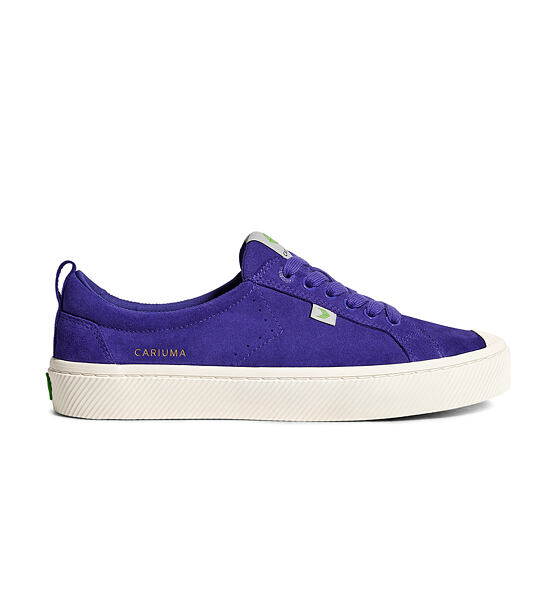 Womens leisure shoes Cariuma OCA Low Liberty Purple Suede Sneaker
