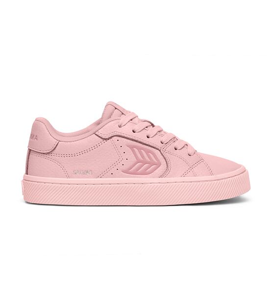 Womens leisure shoes Cariuma SALVAS All Bright Rose Premium Leather Sneaker