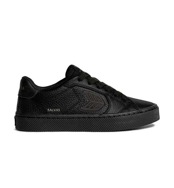 Mens leisure shoes Cariuma SALVAS All Black Premium Leather Sneaker