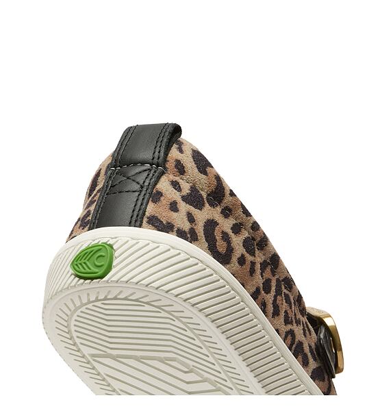 Pánské volnočasové boty Cariuma OCA Mary Jane Leopard Print Suede Sneaker