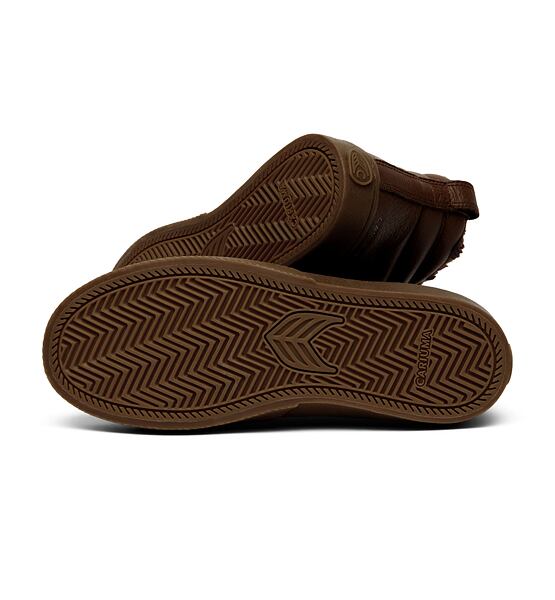 Pánské volnočasové boty Cariuma OCA Therma High Brown Premium Leather Boot