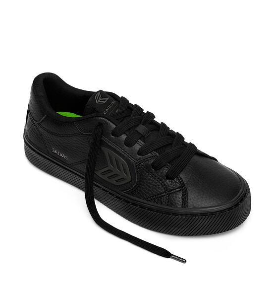 Mens leisure shoes Cariuma SALVAS All Black Premium Leather Sneaker
