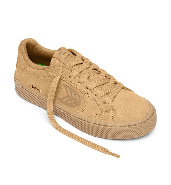 Womens leisure shoes Cariuma SALVAS All Latte Suede Sneaker